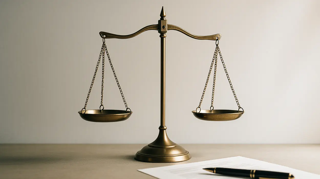 a scale of justice with some legal documents next to it from Houston Lemon Law Lawyer A in Katy, TX - Katy TX