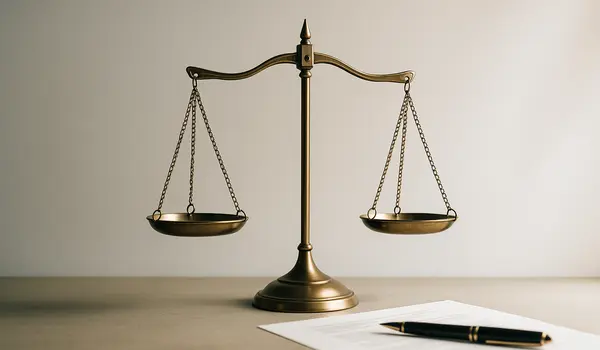 a scale of justice with some legal documents next to it from Houston Lemon Law Lawyer A in Katy, TX - Katy TX